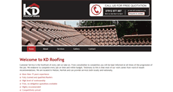 Desktop Screenshot of kd-roofing.com